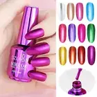 Metallic Gold Quick-drying / Nail Effect Silver Color Polish Mirror Long-lasting