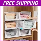 Rectangular Stackable Closet Storage Bins, 5-Pack Design for Easy Organization