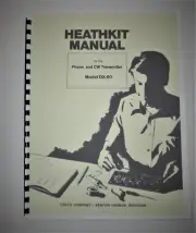 Heathkit DX-60 Full Manual w/Fold Out Schematic professional bound reproduction