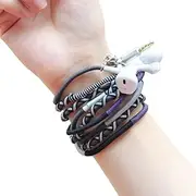 URIZONS 3.5mm Nylon Braided in-Ear Wired Headphones - Tangle Free Corded Bracelet Earphones Earbuds with Mic Compatible with iPhone Samsung