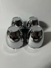I KIT OF 4 PLAIN CHROME SUPREME WHEELS PLASTIC CENTER CAPS 3 1/4 OD