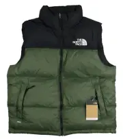 THE NORTH FACE 1996 Retro Nuptse Vest sz L Large Thyme Green Black