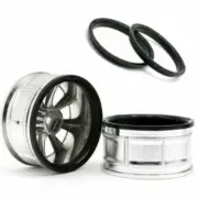 HPI RTR Sprint 2 LP29 Wheel ATG RS8 Chrome (2) 33462