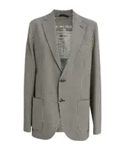 check-pattern blazer 50 Gray