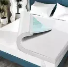 Elviros 3 Inch Gel Memory Foam Mattress Topper Cooling Adjustable King 3 (White)