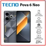 NEW TECNO Pova 6 Neo 8GB+256GB BLACK Dual SIM Unlocked Android Cell Phone