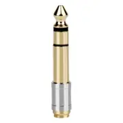 Sound Adapter 6.35mm Plug to 3.5mm Socket Extender Conversion Converter