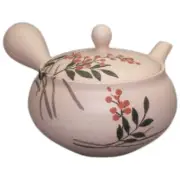 Teapot Kyusu Tokoname - AKIRA - Pink - 300 ml/cc - Stainless Mesh - Nandin