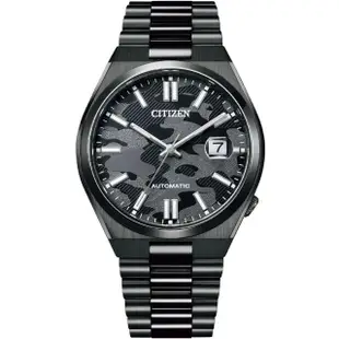 【CITIZEN 星辰】經典紳士迷彩時尚自動上鍊機械錶-40mm 母親節 禮物(NJ0155-87E)