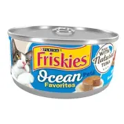 Purina Wet Cat Food Pate Ocean Favorites With Natural Tuna, Brown Rice and