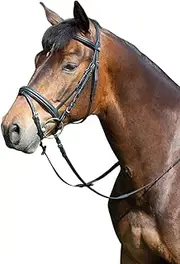 Kieffer Ergonomic Leather Line Snaffle Bridle (UK Size: Full) (Brown)