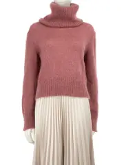 Pink Turtleneck Jumper