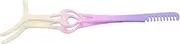 LOORGVEL Eyelash Tweezers with Comb Heart Shaped Curler for Extensions Portable Beauty Tool for Natural Lashes Easy to Clean and Use for Beginners and Professionals