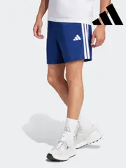 adidas Navy/White Essentials 3-Stripes Chelsea Shorts (AH5826) | $53