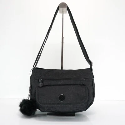 Kipling Syro Crossbody Purse Shoulder Bag HB6463 Polyamide Black Croc $94 NWT