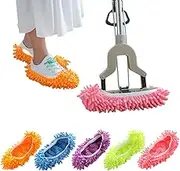 5 Pair Mop Shoe Cover, Dusting Slippers, Multifunctional Floor Cleaning Shoe Cover, Washable