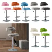 Bar Stool Dining Chair with Back Armless PU Leather Bar Chair Lift Chair High