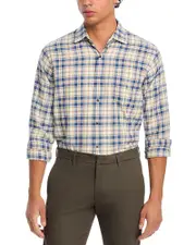 Peter Millar Whistler Cotton Plaid Classic Fit Button Down Shirt