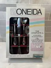 Oneida Northland GATSBY Stainless Flatware 45 Pieces Serving 8 The Complete 8