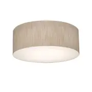 AFX ANF1214MB Anton 2 Light 13"W Flush Mount Drum Ceiling Fixture - Jute