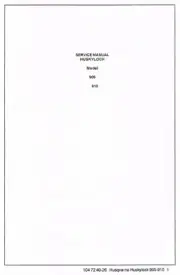 Husqvarna Viking Huskylock 905 910 Serger Overlock Service Repair Manual Book