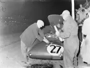 Eric Thompson Dennis Poore, Aston Martin, Aston Martin DB3S 1953 Old Photo