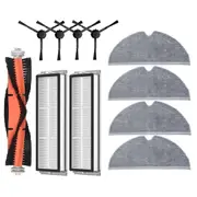 For 1c 1t For F9 Hepa Filter Main Side Brush Mop Cloth Robotic Vacuum Cleaner Accessories,black