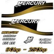 Fits Mercury 90hp - 250hp Decals - Custom Color Gold