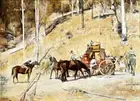Canvas Prints Tom Roberts Painting - "Bailed Up" Framed & Ready to Hang