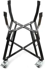 Rolling Cart for Kamado Joe Classic Accessories,Kamado Joe Parts Rolling Nest with Heavy Duty Locking Caster Wheels Powder Coated Steel Rolling Outdoor Cart for Kamado Joe Classic Grill Stand