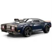 RTR 1/14 2.4G 4WD Drift RC Car Retro LED Light High Speed Full Proportional Flat On-Road Classic Vehicles Grey