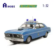 Scalextric 1:32 Ford XY Falcon Police Car Slot Car With Working Lights