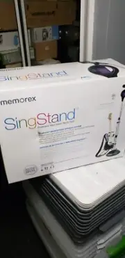 New Memorex Sing Stand MKS-SS1 Karaoke System Microphone Speaker Stand LOOK!