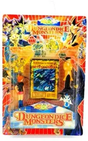 Dungeon Dice Monsters Yu Gi Oh! Holographic Pole Dragon Card & 4 Figures KO