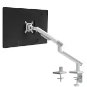 WALI Single White Monitor Mount Arm Stand