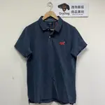 跩狗嚴選 極度乾燥 SUPERDRY POLO 男款 牛仔藍 藍灰橘 POLO衫 短袖 素T 印度製 有機棉 P34