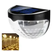 SpringUp 2PCS Solar Powered LED Wall Lights Door Fence Outdoor Garden Lamp