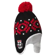 St Kilda Saints AFL 2022 PlayCorp Sherpa Fleece Beanie! W22