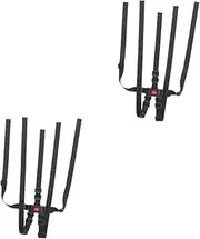 Hohopeti 2 Pcs Pushchair Stroller Harness 5-Point Easy to Open/Close Durable Plastic