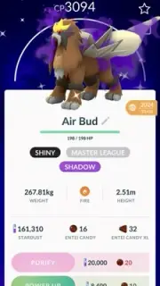 Shiny Dynamax Entei