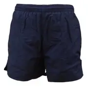 CHEX Boys Navy Blue Mesh Lined Taslon Shorts 26"/28" Tie Cord Waist 3 Pockets