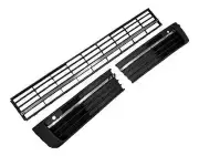 For VW T6 VI 2015- Without Acc Bumper Grille Chrome Strips Left Right Centre