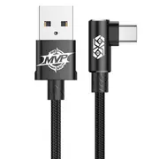 Elbow Reversible 90 Degree Type C Fast Charging Nylon Cable 2M
