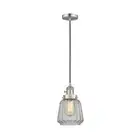 Innovations FR Chatham 1 Light LED Mini Pendant, SN/Clear - 201CSW-SN-G142-LED
