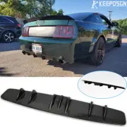 For Ford Mustang GT Rear Lip Bumper Diffuser Shark Fin 7 Wing Spoiler Splitter (for: Ford)