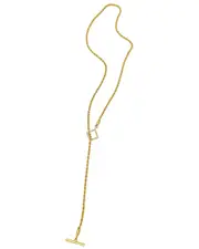 ADORNIA Fine Jewelry 14K Over Silver 0.30 ct. tw. Diamond Rope Lariat Necklace