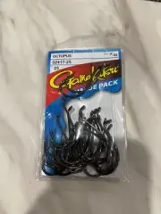 GAMAKATSU Octopus Hooks Black Value Pack 25Pk Pick your own Size