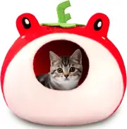 Luxurious Eco-Friendly Merino Wool Cat Cave Bed Sloth - Foldable Hideaway Pod fo