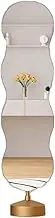 Full Length Mirror,Adjustable Angle,Rotatable，for Living Room Bedroom Cloakroom(Gold)