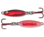 Northland Tackle Glo-Shot Fire-Belly Spoon - Super Glow Redfish 1/4 oz Ice Lure